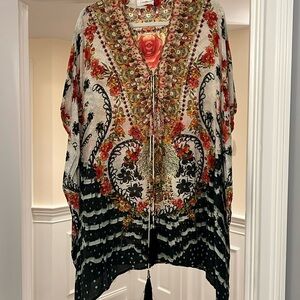 Camilla Open Sleeve Short Kaftan